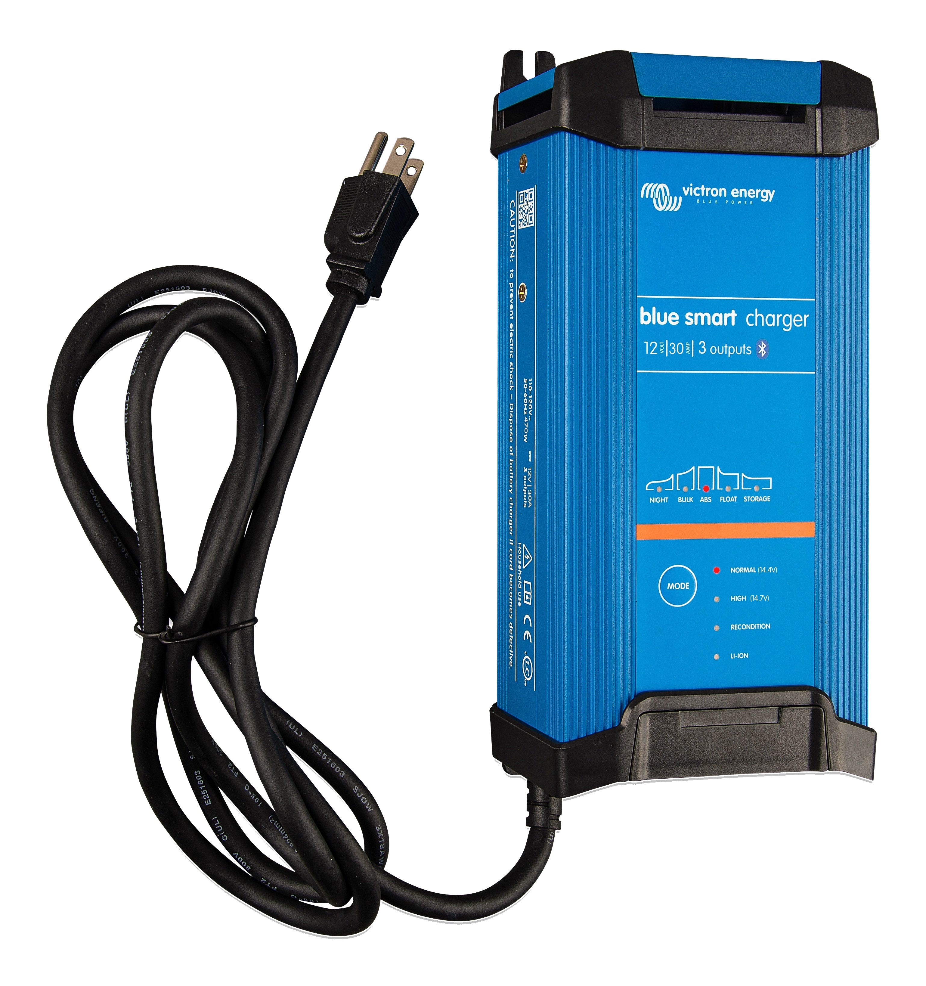 Victron Energy Blue Smart IP22 12V/30A Battery Charger 230V for AU/NZ - Perfect for Marine, RV, and Solar Power Systems