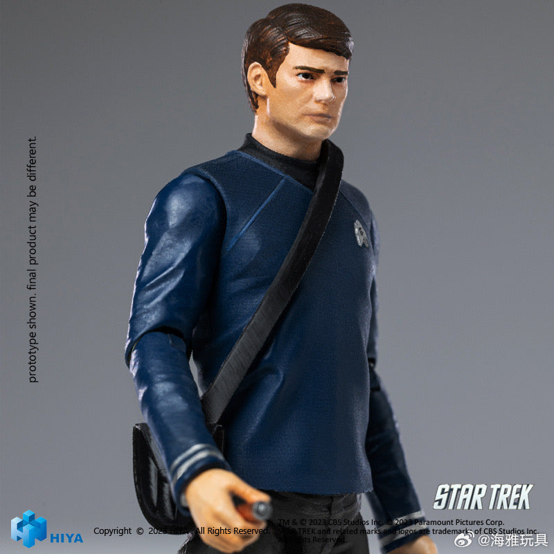 1/18 Scale HIYA 4-Inch Action Figure - Exquisite Mini Series STAR TREK 2009 Dr. McCoy Collectible - Perfect for Display, Gifts & Sci-Fi Collections