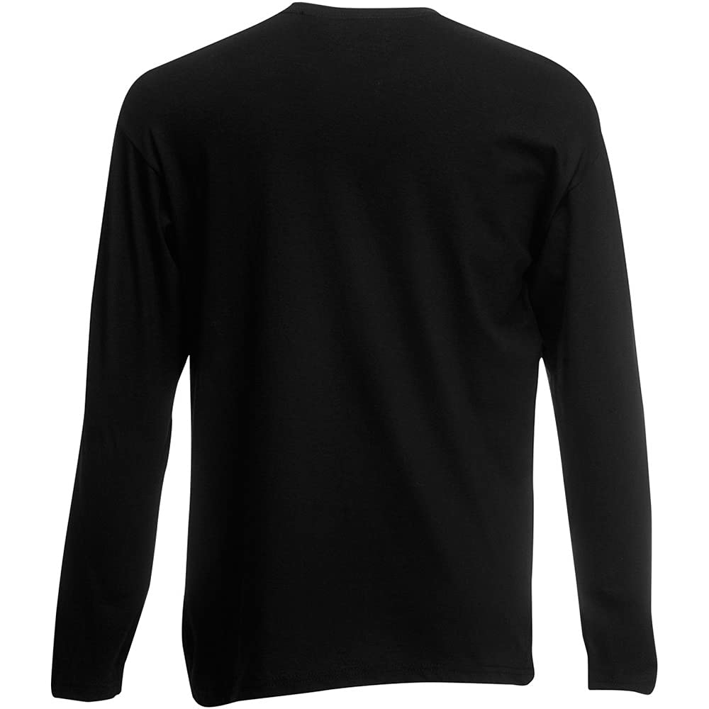 Fruit of the Loom Men's Modern Fit T-Shirt - Black - Soft Cotton Crew Neck Tee for Casual Wear & Everyday Comfort | Perfect for Work, Gym & Lounge