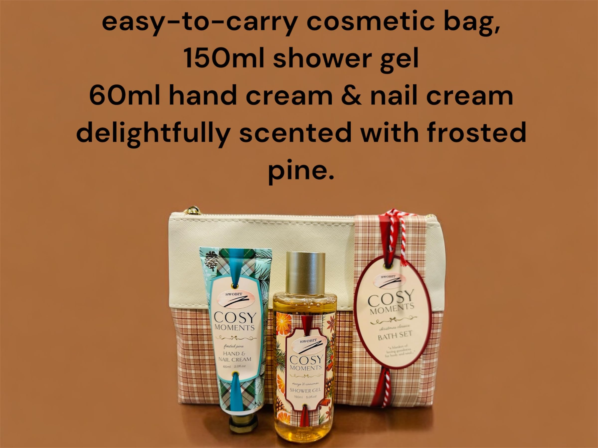 Luxury Bath & Body Gift Set with Travel Pouch - Perfect for Spa Days, Holidays & Self-Care Gifts