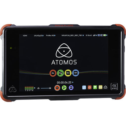 Atomos Ninja Flame 7-Inch 4K HDMI Recording Monitor with HDR - Professional Video Monitor for Filmmaking, Live Streaming & Content Creation