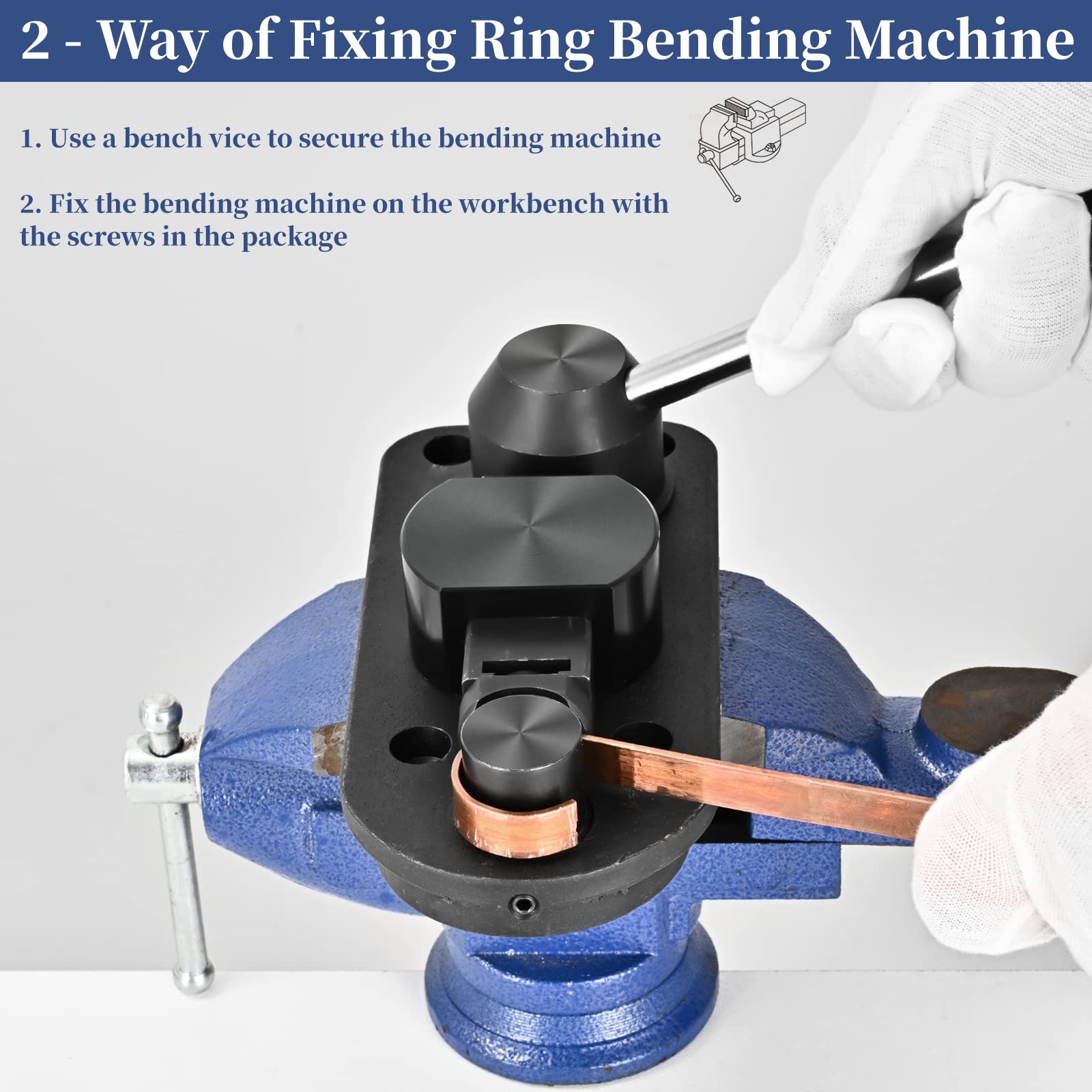 Professional Ring Bender Tool Kit with 12 Nylon Dies - Jewelry Making Pliers for Perfect Spoon Earrings & Wire Rings - Ideal for DIY Crafters, Jewelry Artists & Small Business Owners (Great for Home Studios, Craft Fairs & Etsy Shops)
