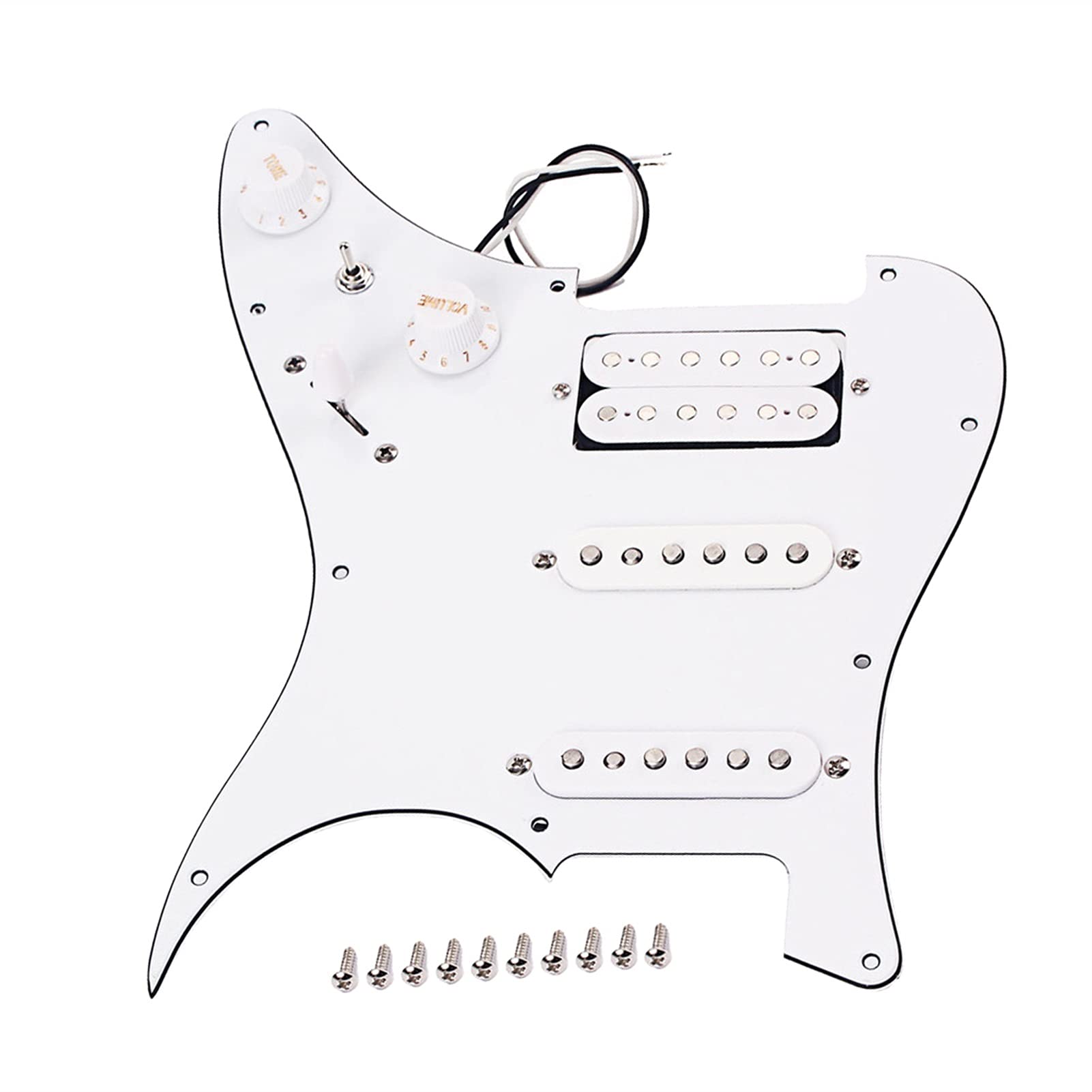 Fender Stratocaster ST Style Loaded Prewired Pickguard with SSH Alnico Pickups – Perfect for Upgrading Electric Guitars & Enhancing Tone for Rock, Blues & Jazz