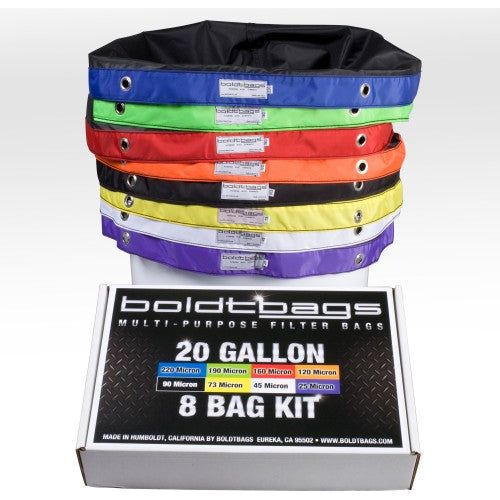 Boldtbags Classic Extraction Bags 20 Gallon 8 Bag Kit - Premium Quality for Herbal Extraction & Essential Oil Making | Perfect for Home Brewing, DIY Projects & Cannabis Processing