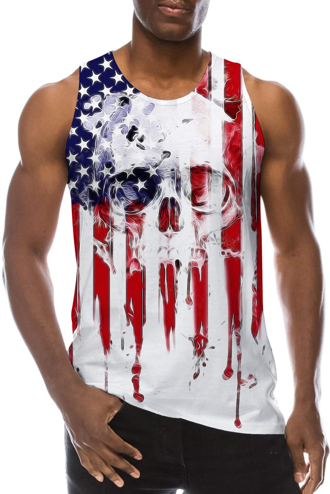 RAISEVERN Men's Sleeveless Workout Tank Tops - Breathable Athletic Undershirts for Gym, Running & Summer Fitness | Cool Moisture-Wicking Activewear Tee for Sports & Casual Wear