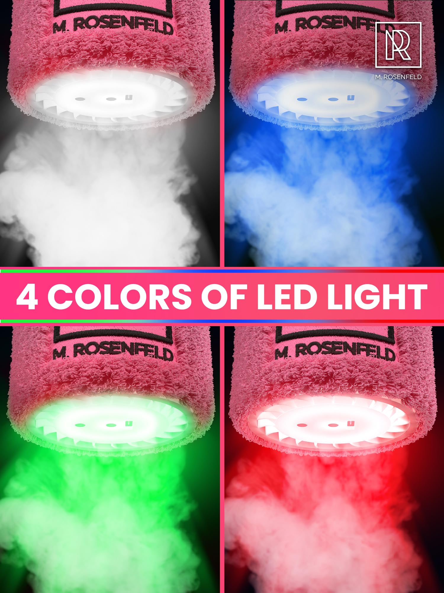 M. ROSENFELD Rechargeable Electric Hookah Starter Kit - Portable Mini Hookah Pump with LED Light & Vacuum Function - Fast Charcoal Lighter for Shisha Hookah - Perfect for Home Parties, Outdoor Camping & Hookah Lounges