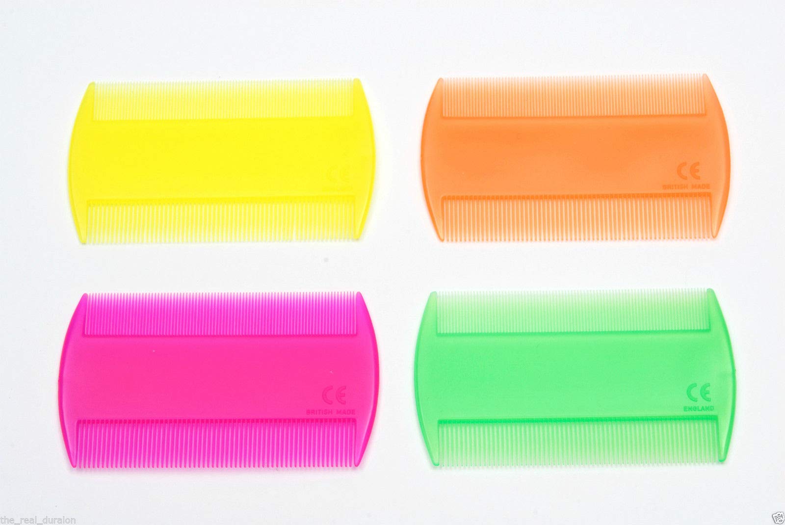 A1SONIC® Neon Double Sided Nit Comb for Head Lice - Effective Lice, Nits & Flea Removal Comb with Egg Removal - Orange Color | Perfect for Kids, Adults & Pets Lice Treatment at Home or School