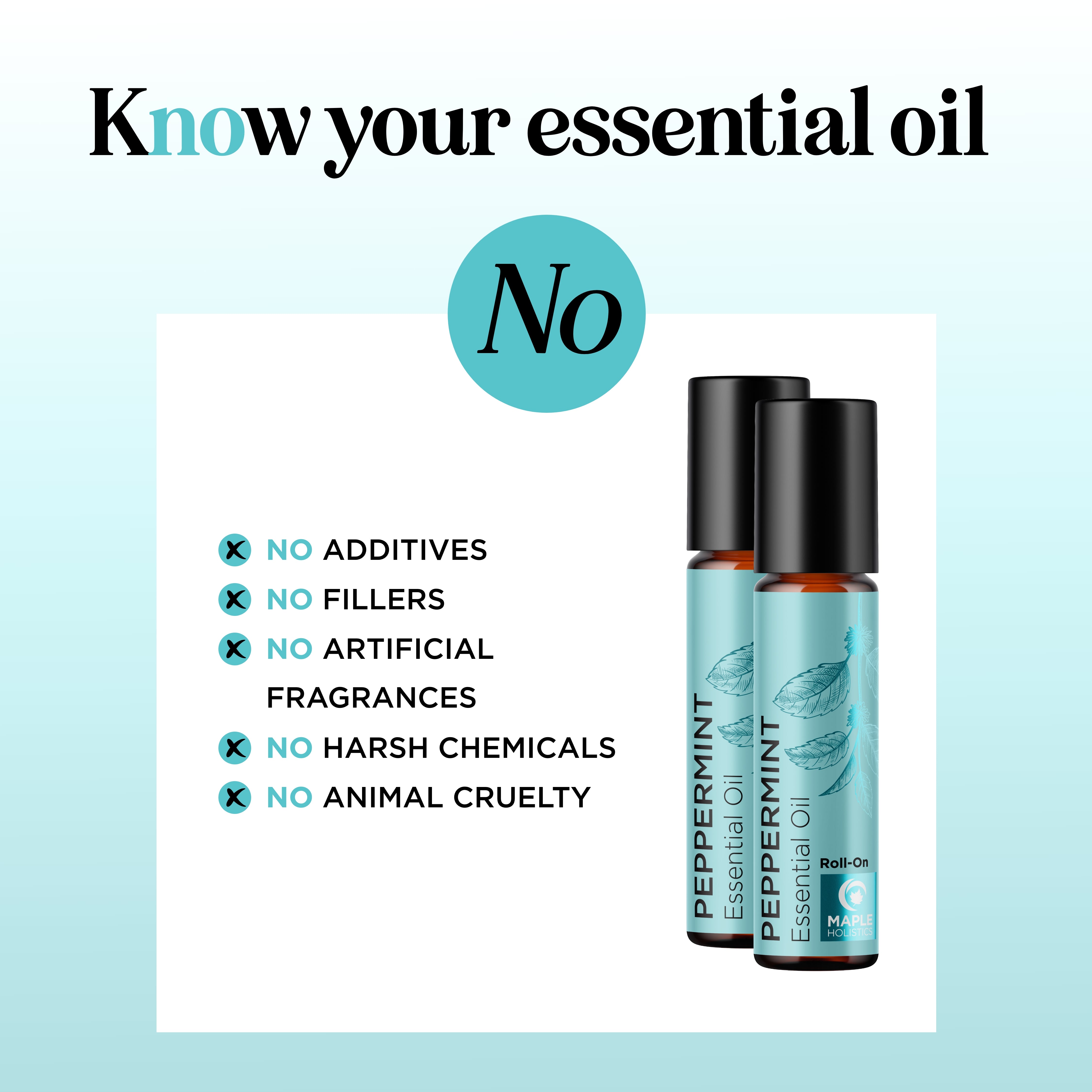 Peppermint Essential Oil Roll On - 100% Pure Natural Aromatherapy for Headache Relief & Stress Relief - Perfect for Travel, Office & Home Use