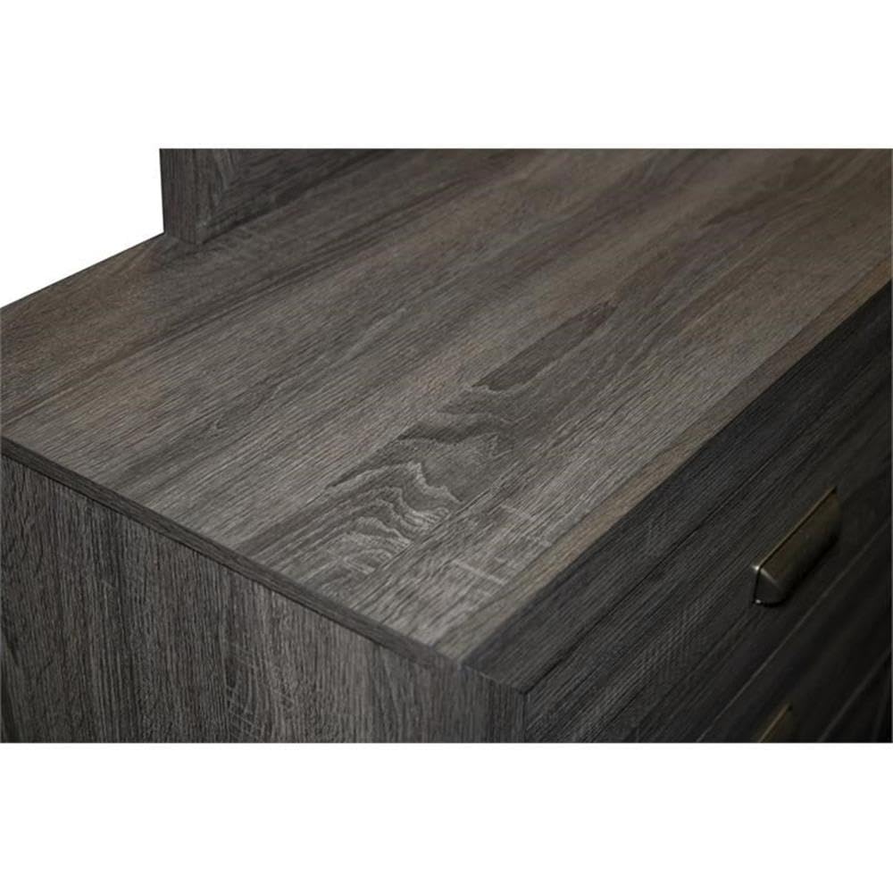 Premium Gray Wooden Dresser with Mirror - Modern Bedroom Furniture for Home Decor & Storage | Perfect for Master Bedroom, Guest Room, or Nursery Organization