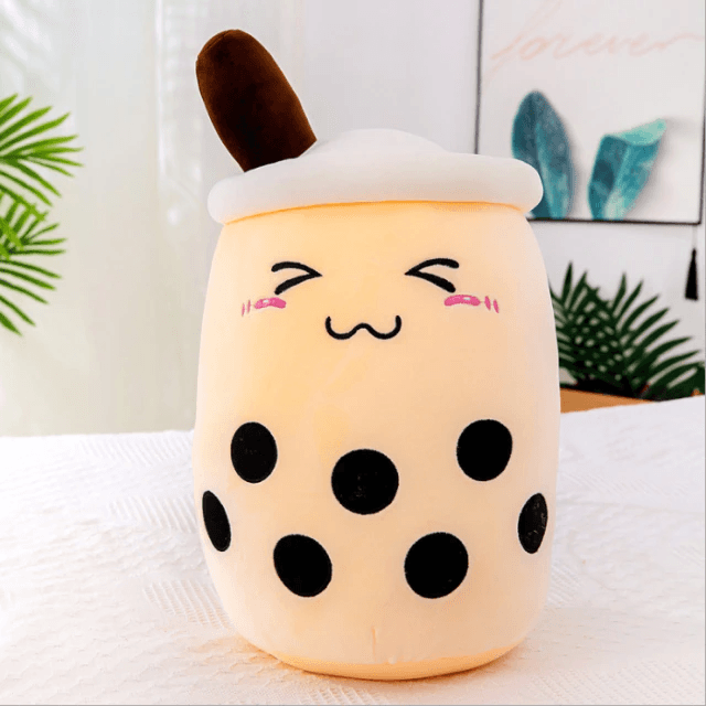 Boba Buddies Bubble Tea Plush Toy - Cute Kawaii Boba Drink Stuffed Animal for Kids & Adults - Perfect for Anime Lovers, Room Decor, and Bubble Tea Enthusiasts