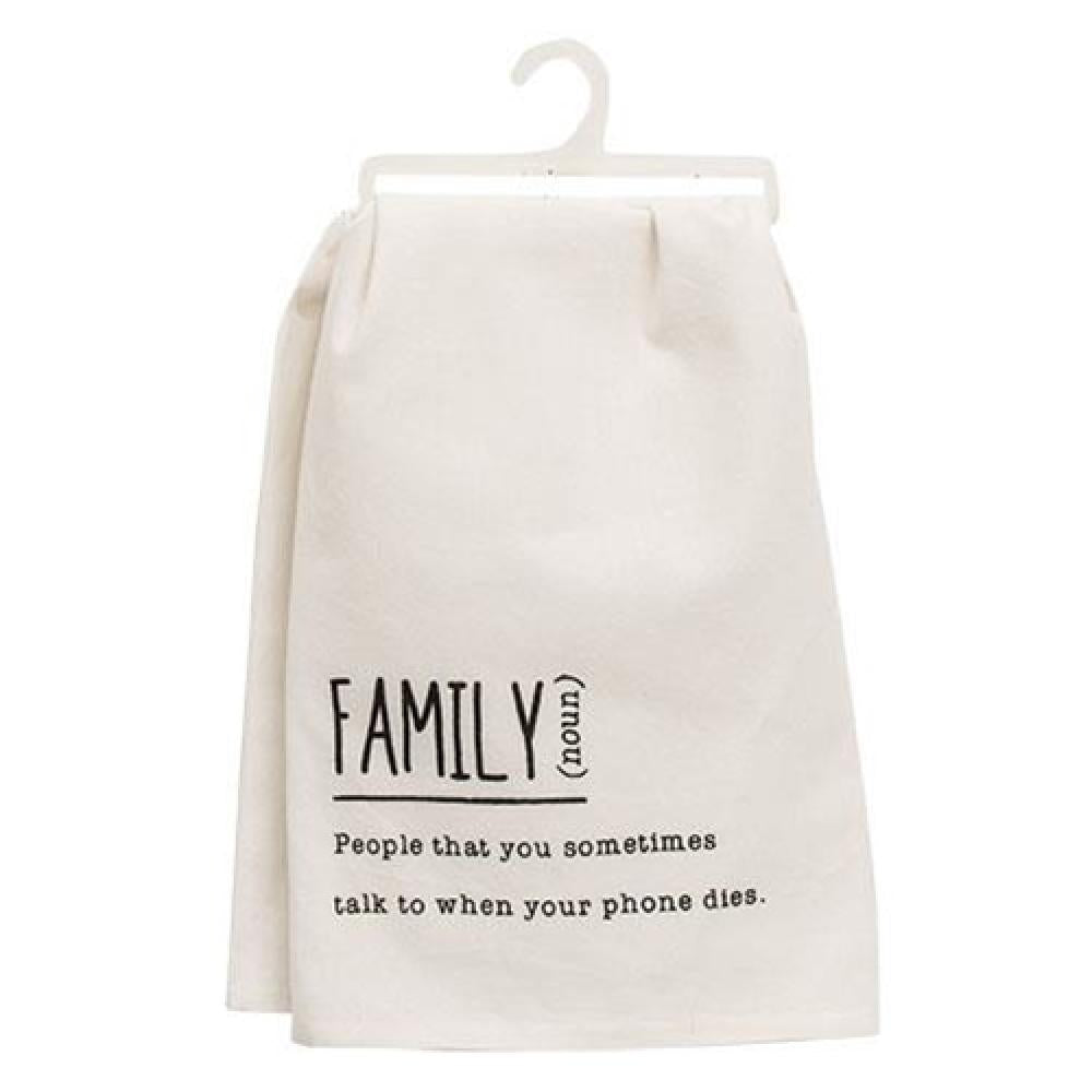 Family Definition Dish Towel - Premium Cotton Kitchen Towels for Drying Dishes, Hands & Cleaning - Perfect for Home, Kitchen & Gift Giving