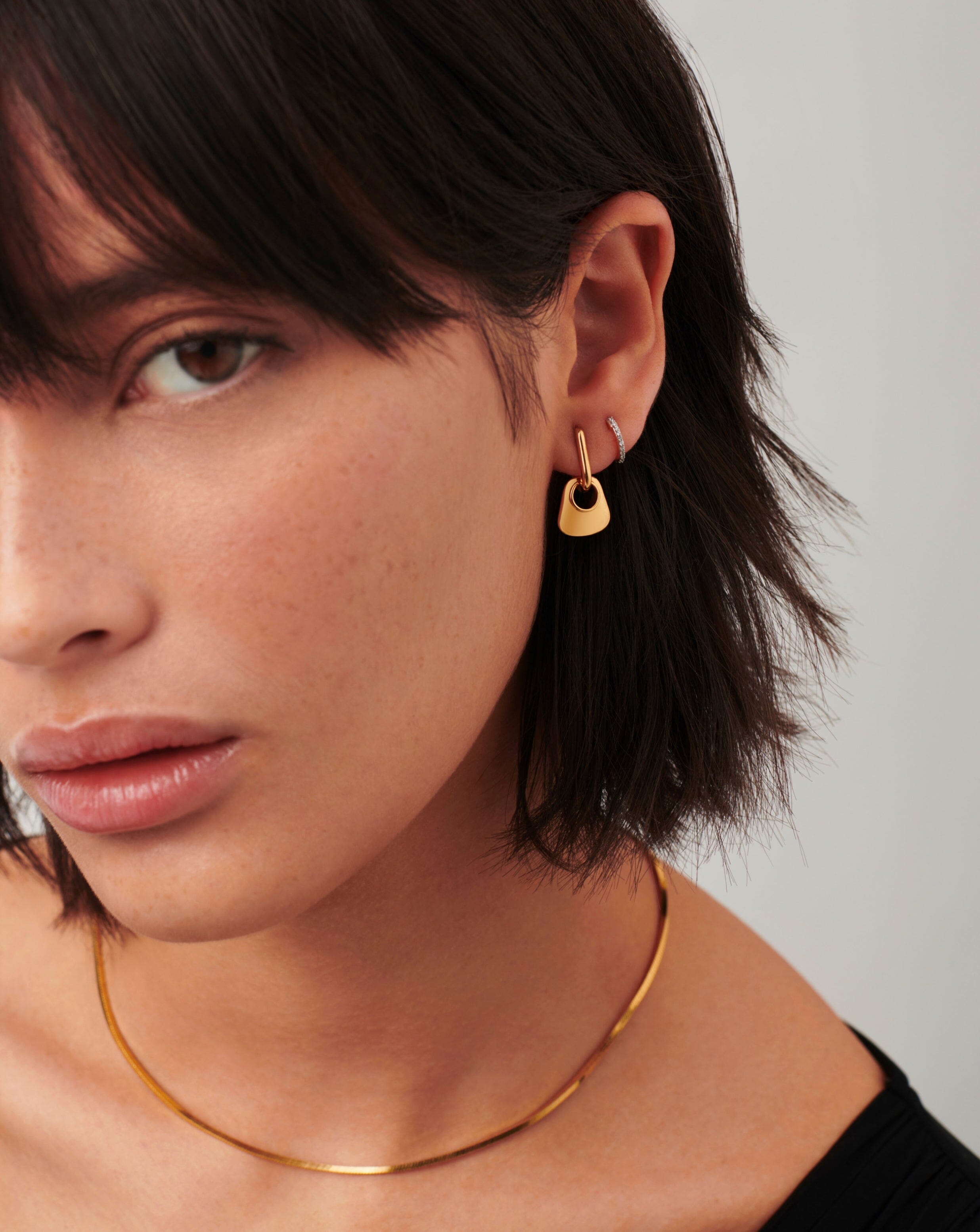 Hera Mini Charm Hoop Earrings for Women - Dainty Gold/Silver Small Hoop Earrings with Charms - Perfect for Everyday Wear, Gifts & Special Occasions