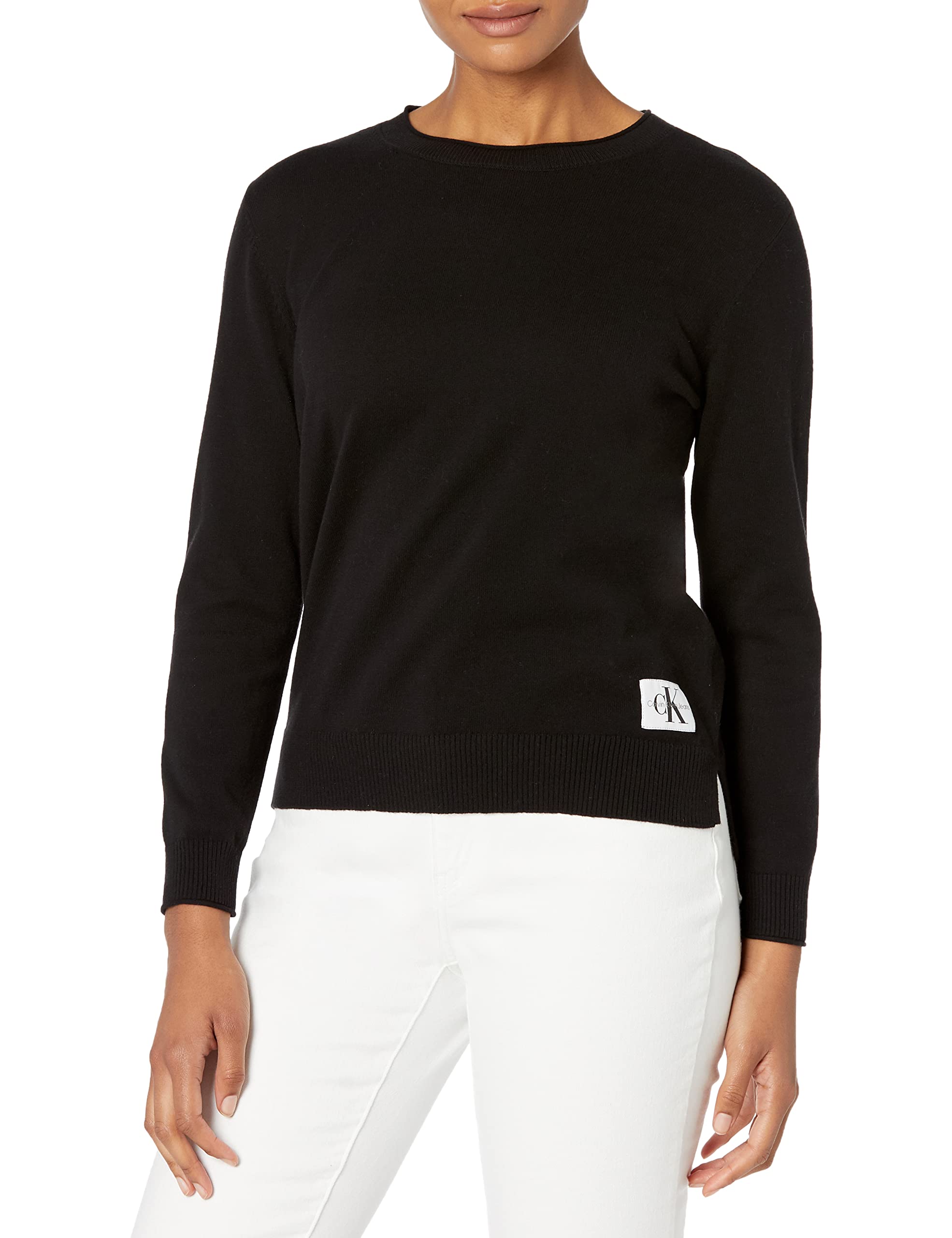 Calvin Klein Women's High-Rise Skinny Jeans & Cozy Knit Sweater Set - Perfect for Casual Outings, Date Nights & Fall Layering