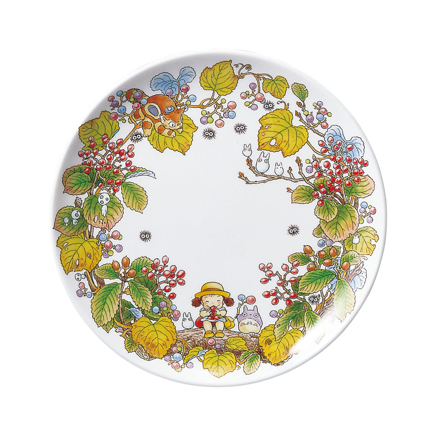Noritake T50116A/4660-5 My Neighbor Totoro Ceramic Plate 9.1 Inches (23 cm) - Microwave & Dishwasher Safe - Studio Ghibli Collectible - Perfect for Anime Fans, Home Decor & Gift Giving