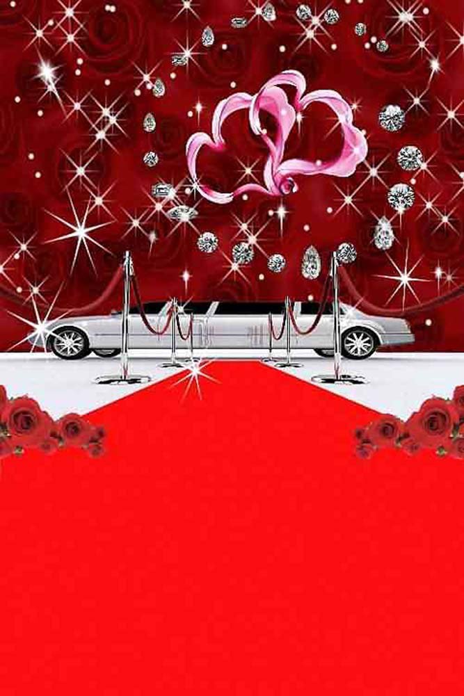 GladsBuy 8x12ft Diamond Limo Photography Backdrop for Stage & Events