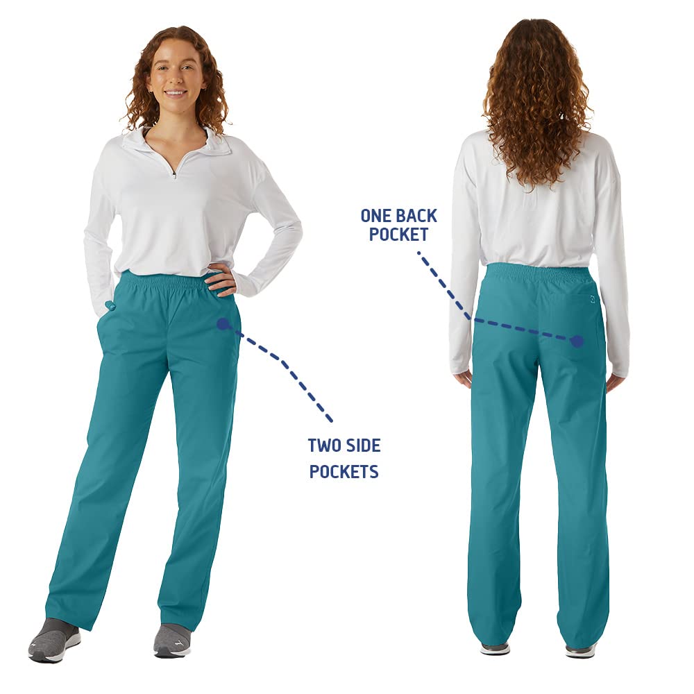 Unisex Ultrasoft Classic Scrub Pants with Elastic Waist - Comfortable Medical & Cargo Pants for Doctors, Nurses & Healthcare Professionals | Perfect for Hospital Shifts, Clinics & Long Work Hours