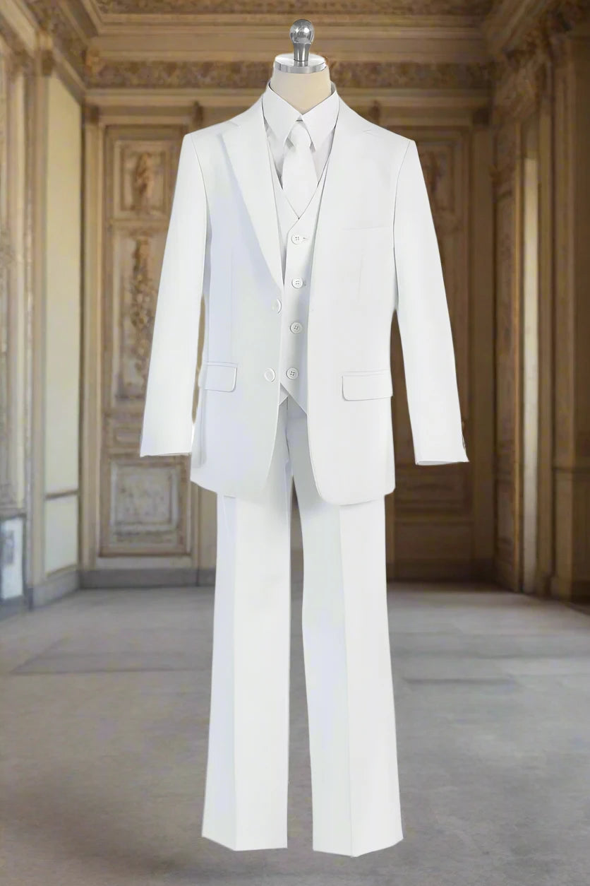 Classic White Suit for Men - Elegant Formal Business Attire (BJ4005) | Perfect for Weddings, Office Meetings & Special Occasions