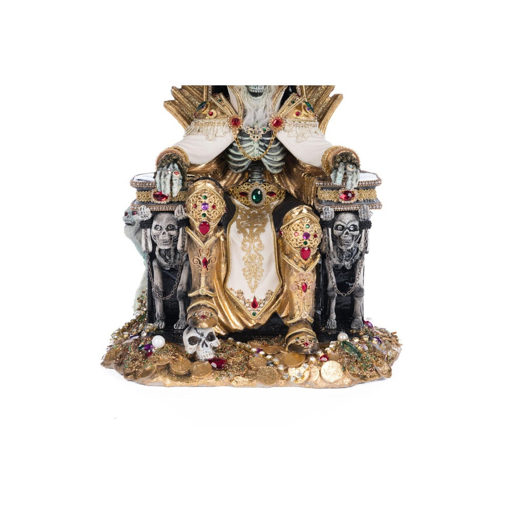 Captain Skully Swashbuckler Pirate King Statue - Handcrafted Resin Collectible Figurine by Katherine's Collection - Perfect for Pirate Themed Decor, Man Cave Display, and Gift for Adventure Lovers