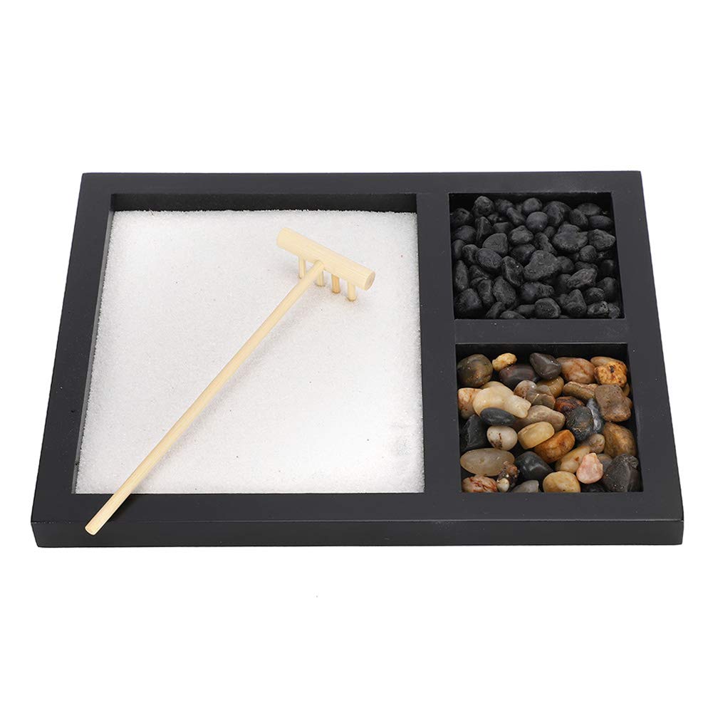 Elegant Zen Sand Tray for Stress Relief - Beautiful Home Decor for Living Room & Office | Perfect for Meditation, Mindfulness Practice & Interior Design