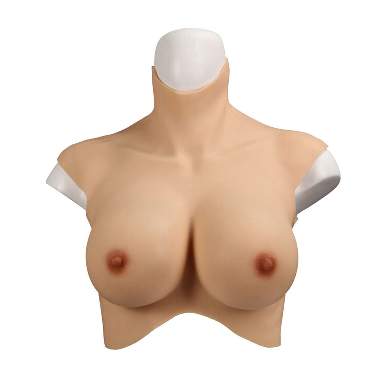 Realistic Silicone Breast Forms - C/D/E/H Cup Breast Plates for Crossdressers & Cosplay - Natural Looking Prosthesis for Men & Women - Perfect for Drag Shows, Costume Parties & Gender Transition