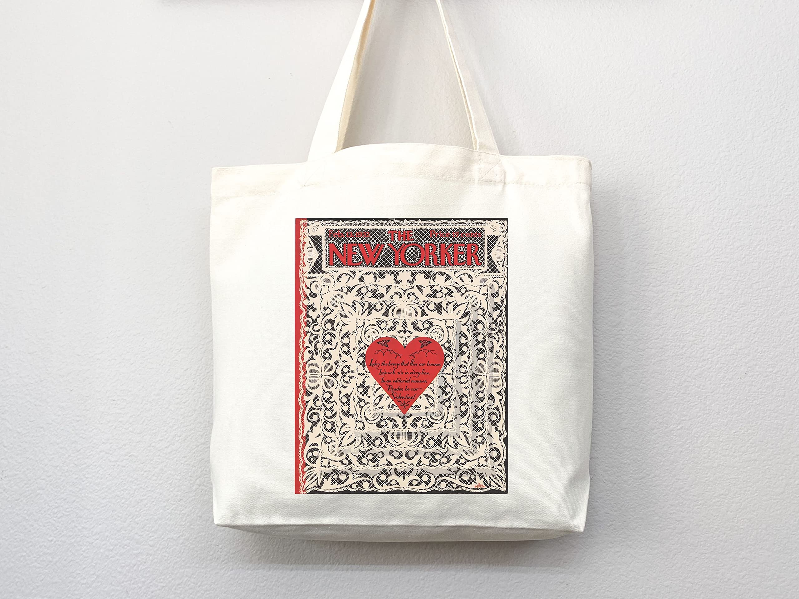 New Yorker Magazine Tote Bag - Stylish Canvas Shopper with Artistic Print - Perfect for Grocery Shopping, Beach Trips & Everyday Use