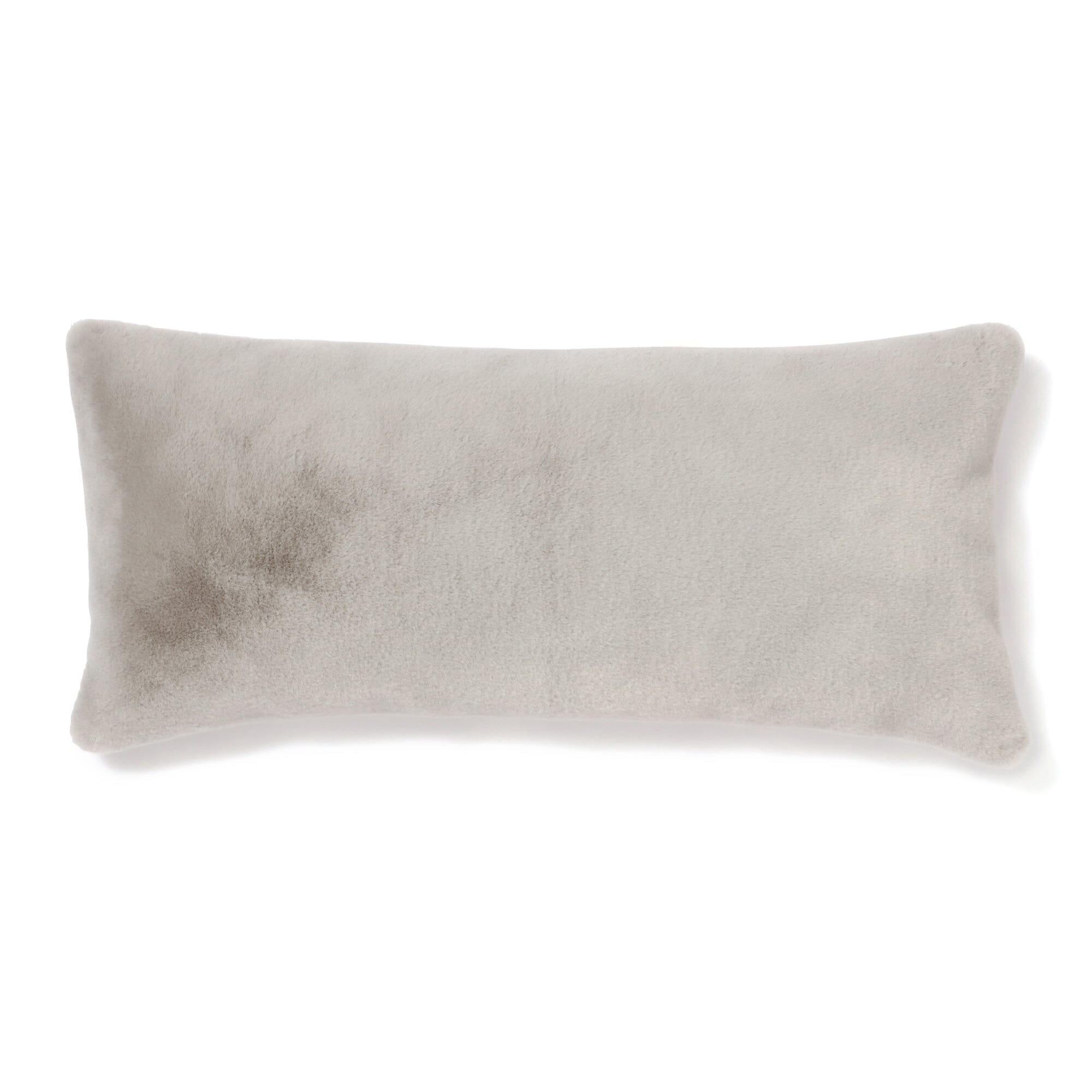 Premium 1000x450mm Grey Faux Fur Cushion Cover - Soft & Luxurious Throw Pillow Case for Sofa, Bed, and Home Decor