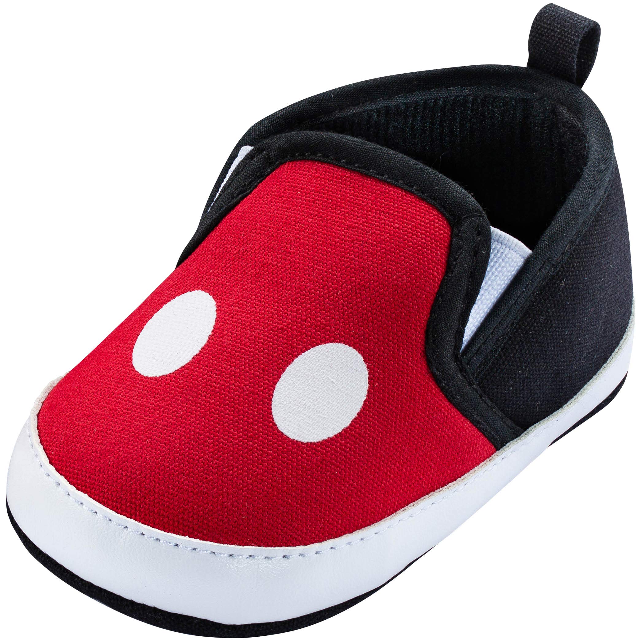 Disney Mickey Mouse Red and Black Infant Shoes - Soft & Comfortable Baby First Walkers for Boys & Girls - Perfect for Everyday Wear, Playtime & Special Occasions