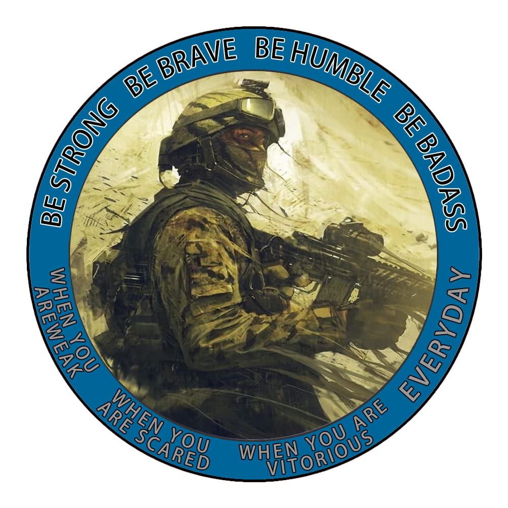 1000-Piece Circular Wooden Puzzle - Military Fan Series Soldier Poster, Round Educational Toy for Adults & Kids, Home Decor & Party Gift for Puzzle Lovers - Perfect for Family Game Nights, Classroom Activities & Wall Art Decor