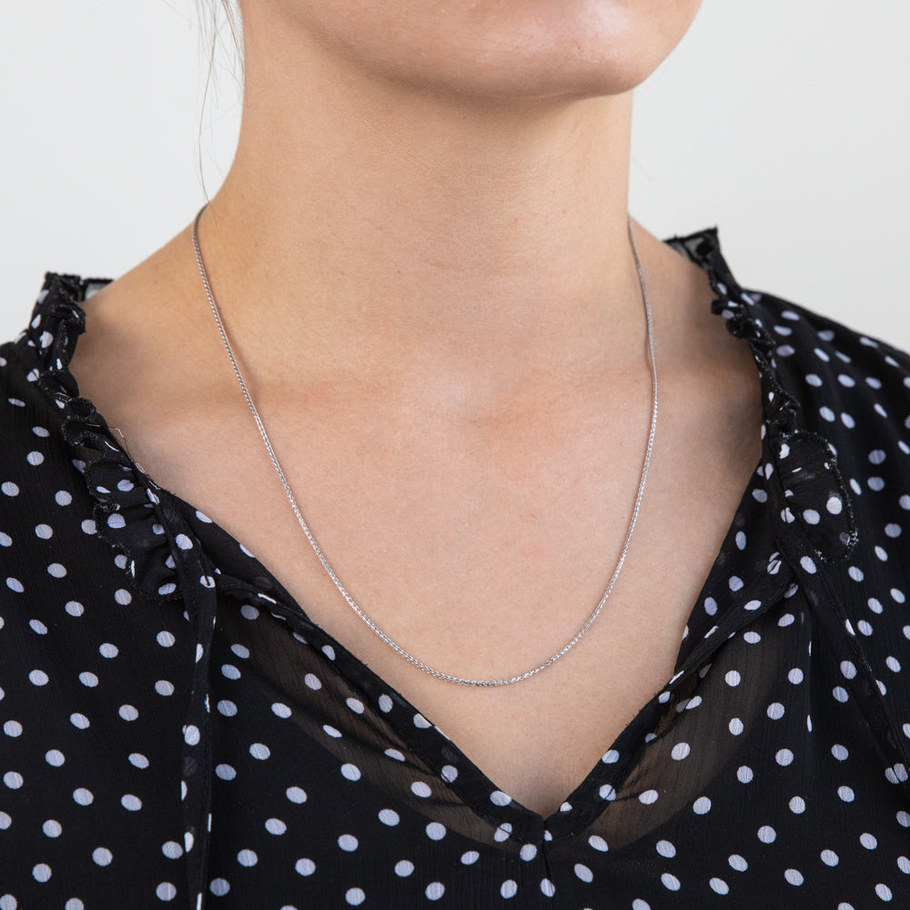 9ct White Gold Wheat Chain - Elegant & Durable Jewelry for Women & Men - Perfect for Everyday Wear, Gifts & Special Occasions