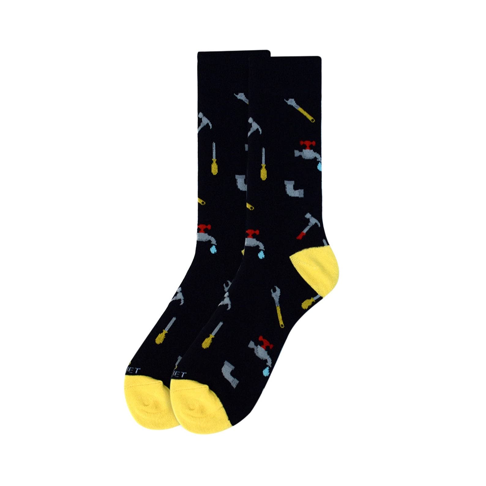 Funny Plumber Socks for Men - Novelty Crew Socks with Doodle Beads & 'Plumbers Know Their Crap' Design - Perfect Birthday Gift for Drain Surgeons & Plumbing Professionals (Great for Work, Gag Gifts & Casual Wear)