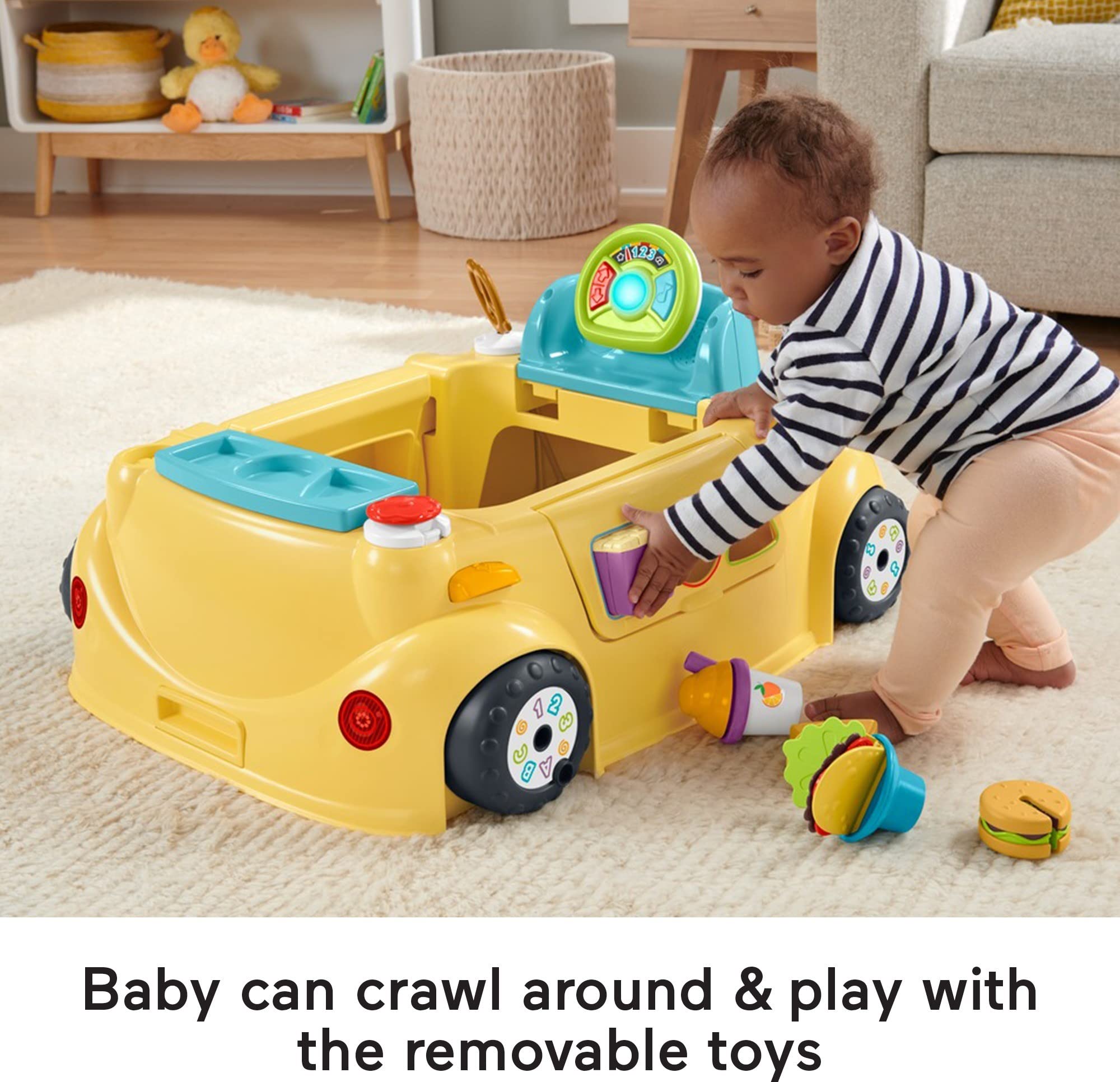 Fisher-Price 2-in-1 Baby to Toddler Learning Toy - Interactive Jumperoo Activity Center with Music, Lights & Shape Sorting Puzzle | Perfect for Early Development & Indoor Playtime