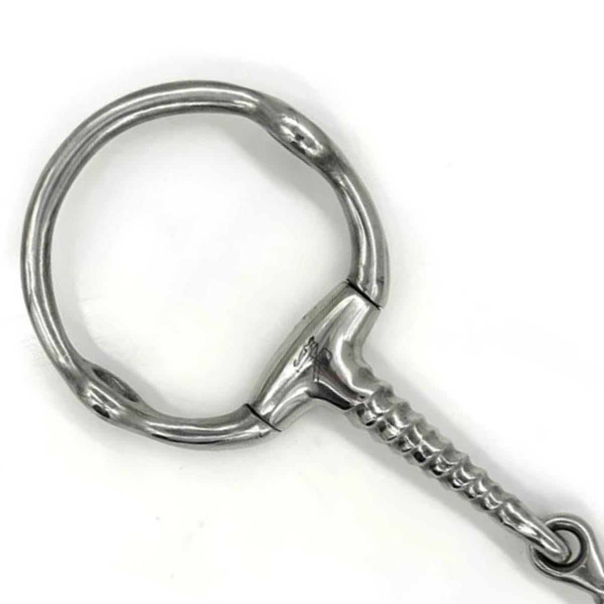 AJR Corkscrew Eggbutt Gag Bit - Stainless Steel Horse Training Bit for English & Western Riding - Perfect for Dressage, Trail Riding & Show Jumping