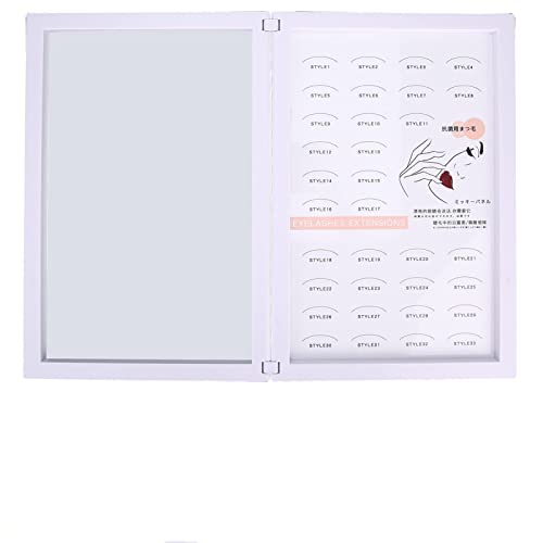 Premium Eyelash Display Board - Empty Plastic Lash Storage Book Organizer for False Eyelashes - Perfect for Salon, Makeup Artists & Beauty Enthusiasts - Ideal for Eyelash Extension Storage & Retail Display