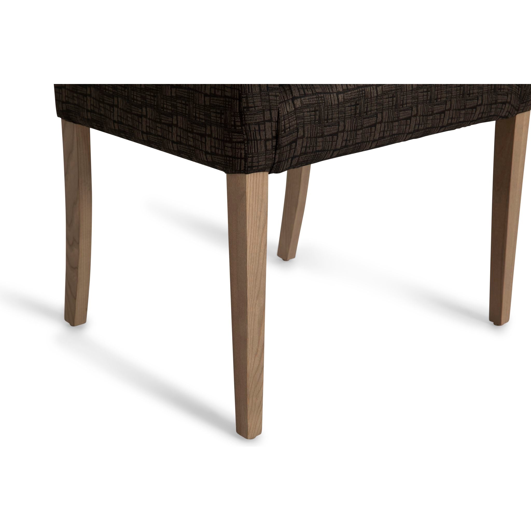 Annecy Parson Chair in Greige - Modern Upholstered Dining Chair with Wooden Legs (PT 7830 19 T131) - Perfect for Dining Room, Kitchen, Office or Living Room Decor