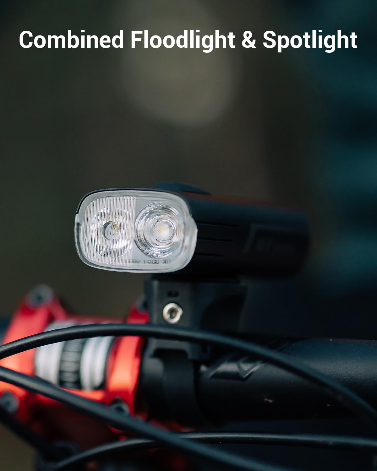 MagicShine RAY 1600B/RAY 2600B Bike Headlight - USB-C Fast Charging, IPX6 Waterproof, Dual High-Power LEDs for Night Cycling & Mountain Biking | Perfect for Commuting, Trail Riding & Outdoor Adventures