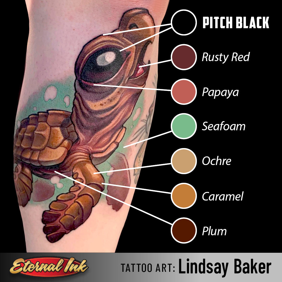 Eternal Ink Portrait Skin Papaya Tattoo Stencil - Perfect for Tattoo Artists & Permanent Makeup - Ideal for Realistic Skin Tone Practice & Training