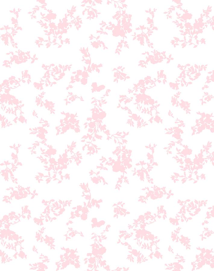 Clare V. Françoise Floral Wallpaper in Pink - Elegant Home Decor for Living Room & Bedroom