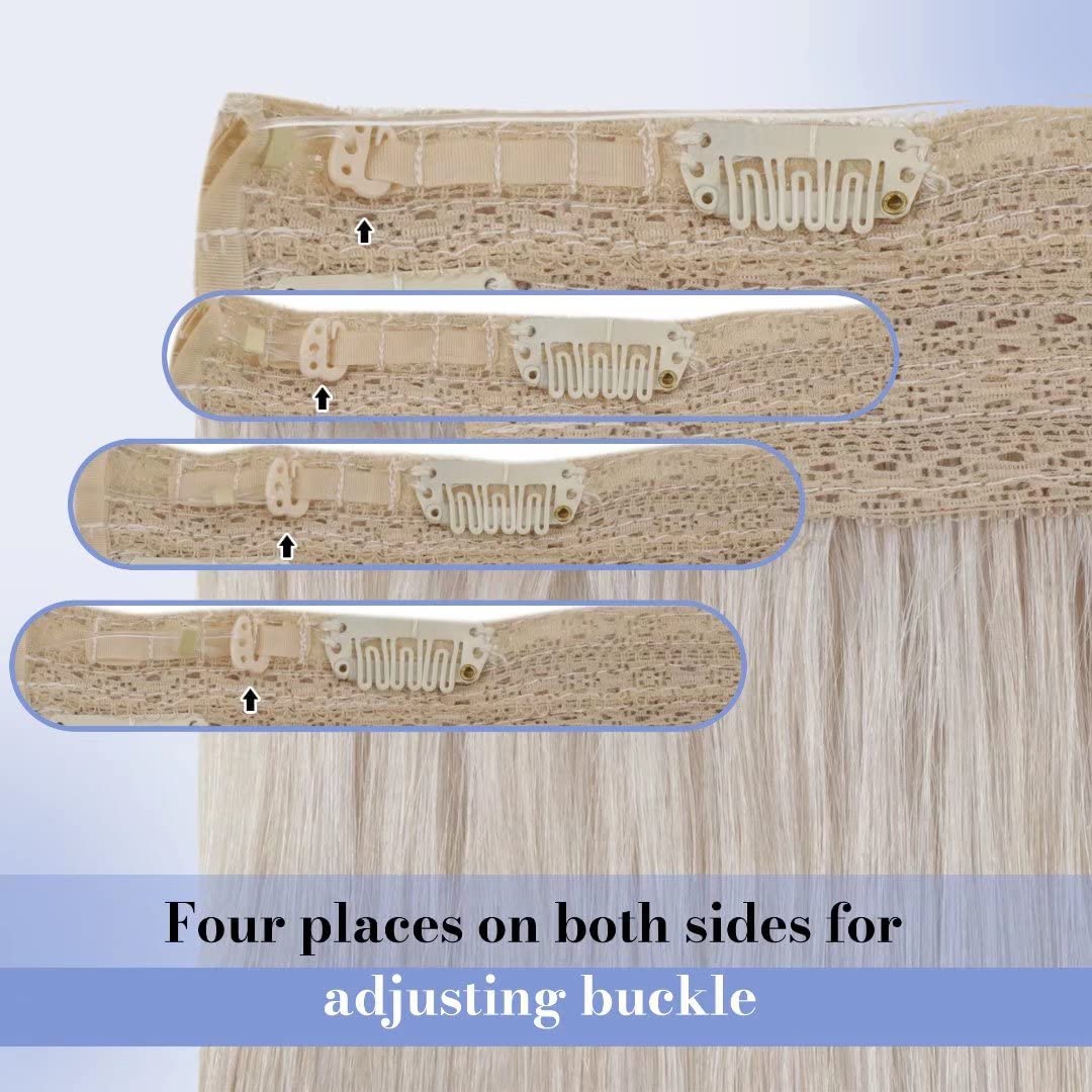 Foreign Holics 4 Clips Heat Resistant Synthetic Straight Hair Extensions - 24 Inch Brown Wig (80g, Set of 1) | Perfect for Daily Styling, Cosplay & Special Occasions