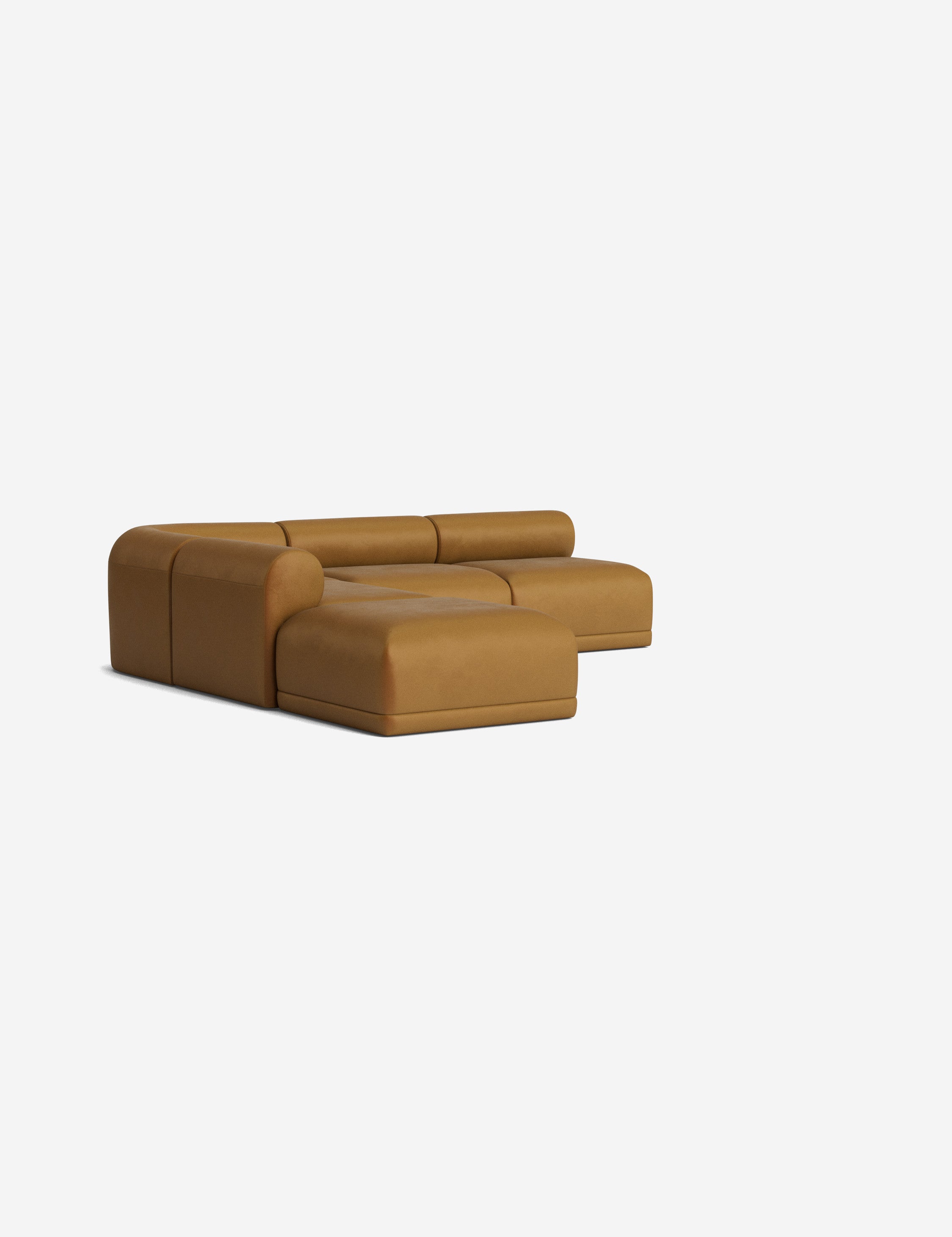 Stylish Carson Sectional Sofa with Ottoman - Modern Living Room Furniture for Comfortable Lounging & Entertaining