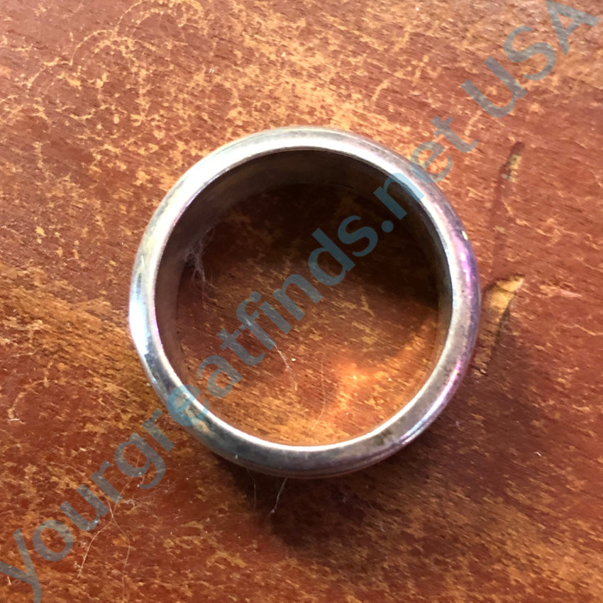 Sterling Silver Spinner Band Ring for Women & Men - Size 9 Adjustable - Handmade in Mexico - Perfect for Everyday Wear, Meditation & Stress Relief