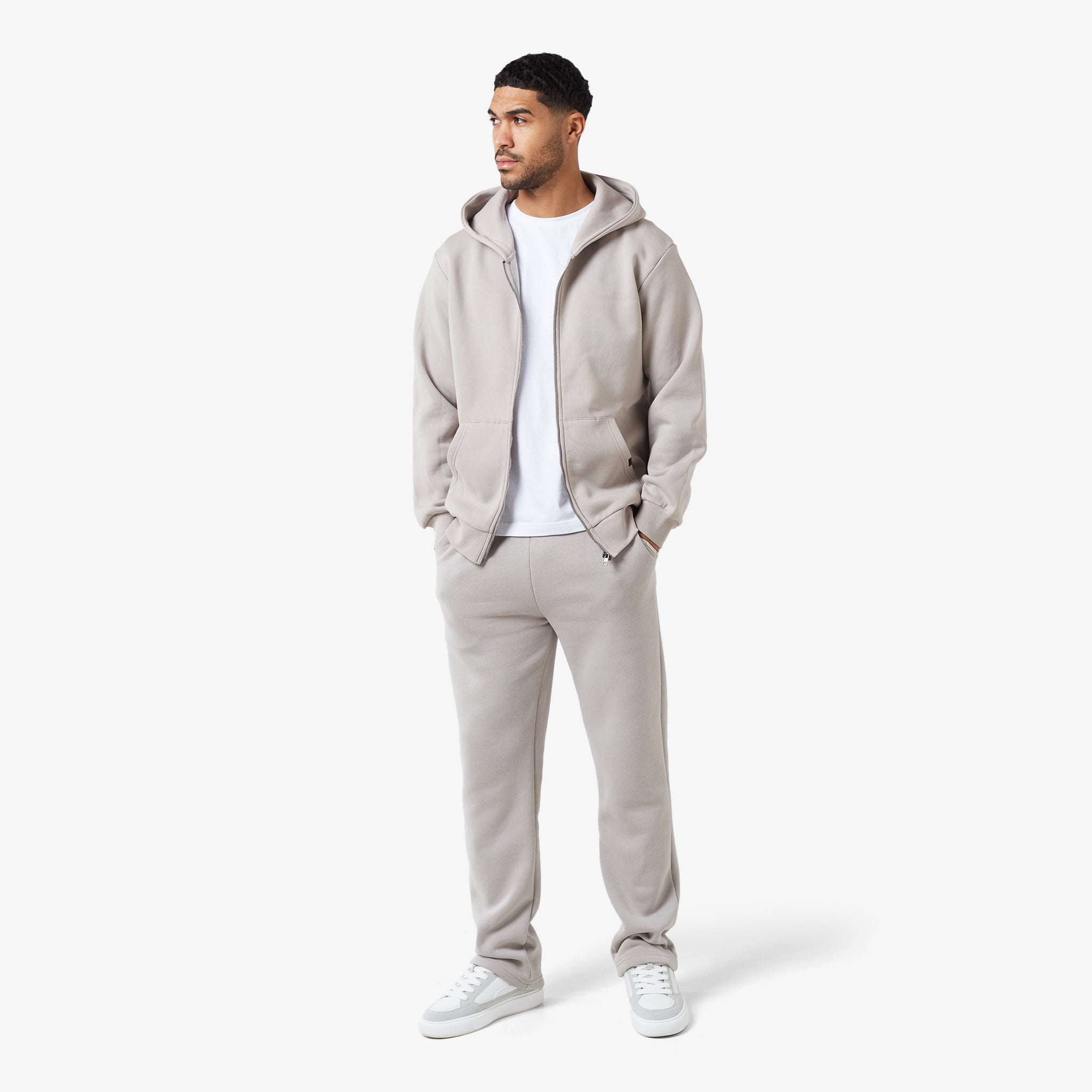 Cozy Stone Full Zip Hoodie for Men & Women - Soft Fleece Pullover with Pockets - Perfect for Casual Wear, Gym, and Outdoor Activities