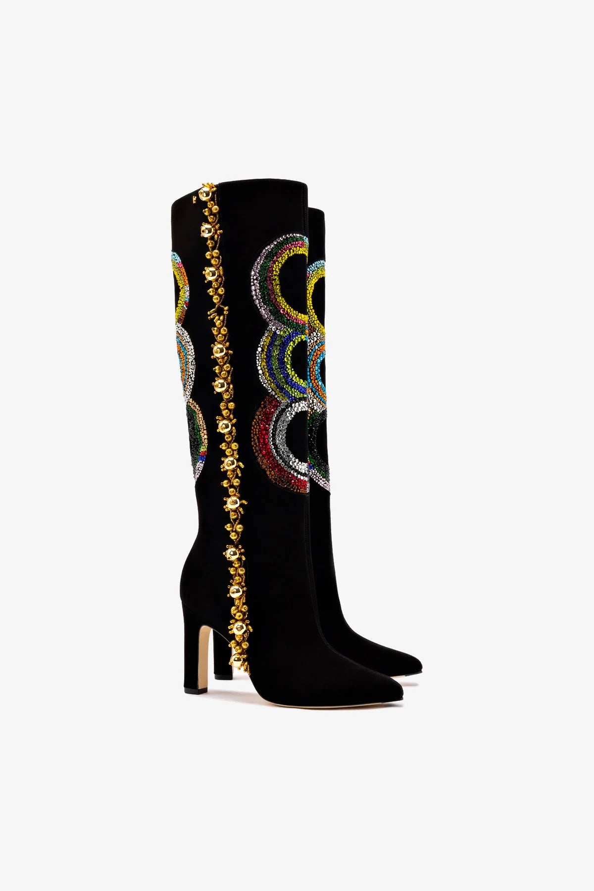 Larroudé x Libertine Sonia Crystal Boots - Stylish Women's Ankle Boots for Party, Night Out & Special Occasions