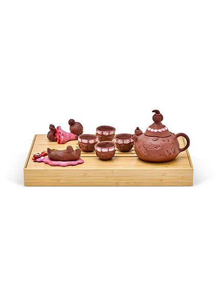 AYAKO ROKKAKU Japanese Tea Set - 6-Piece Ceramic Matcha Green Tea Set with Bamboo Whisk and Scoop - Traditional Handcrafted Tea Ceremony Kit for Home, Office or Gift Giving