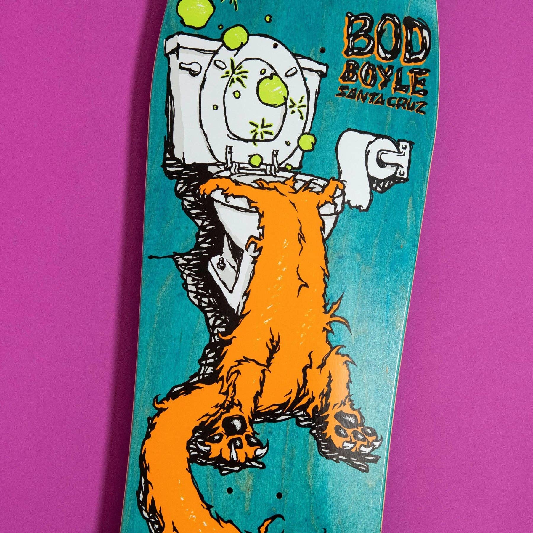 Santa Cruz Skateboard Deck - Boyle Sick Cat Old School Reissue 9.99 x 31.78 Inches | Classic Skateboard for Street & Park Riding | Perfect for Skaters & Collectors