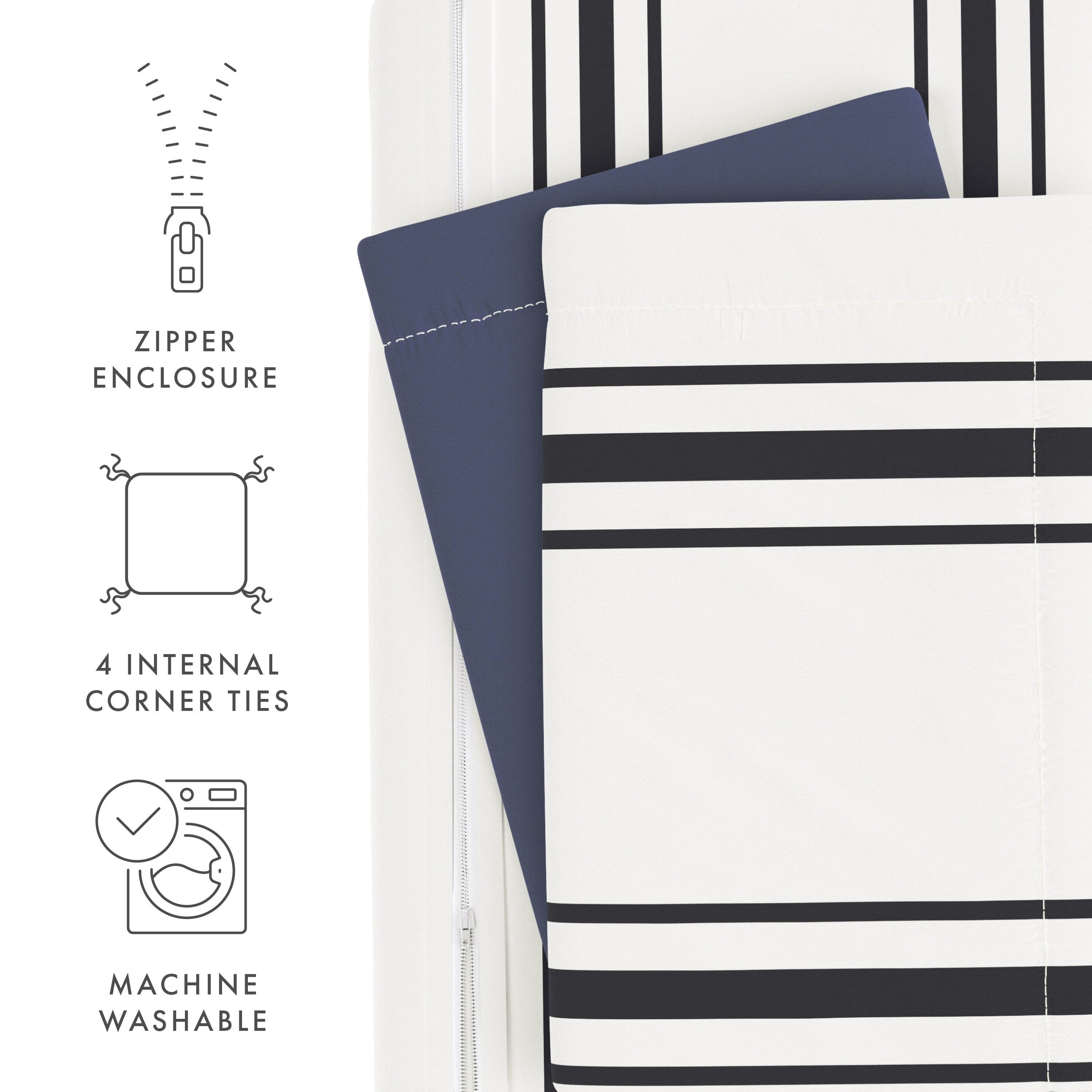 Stylish 3-Piece Duvet Cover Set with Elegant Patterns - Perfect for Bedroom Decor & Cozy Sleep