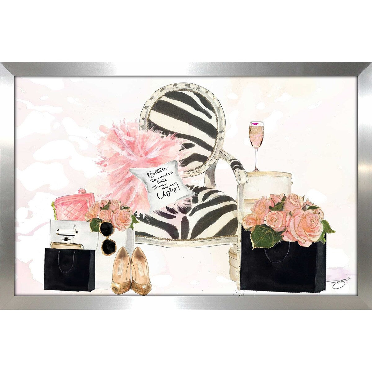 Arive Late by Jodi - Premium Acrylic Wall Art Print for Home & Office Decor - Perfect for Living Room, Bedroom, or Gift Giving