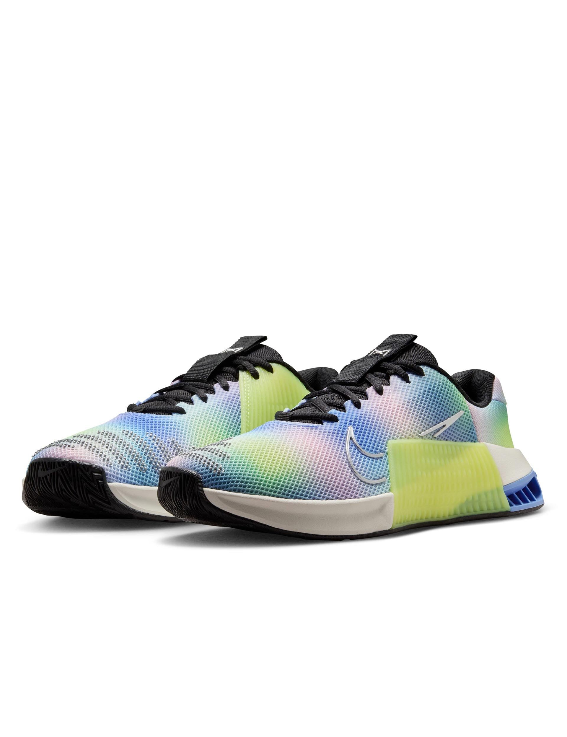 Nike Metcon 9 SE Cross Training Shoes - Black/Light Lemon Twist/Royal Pulse/Metallic Silver for Gym Workouts & High-Intensity Training
