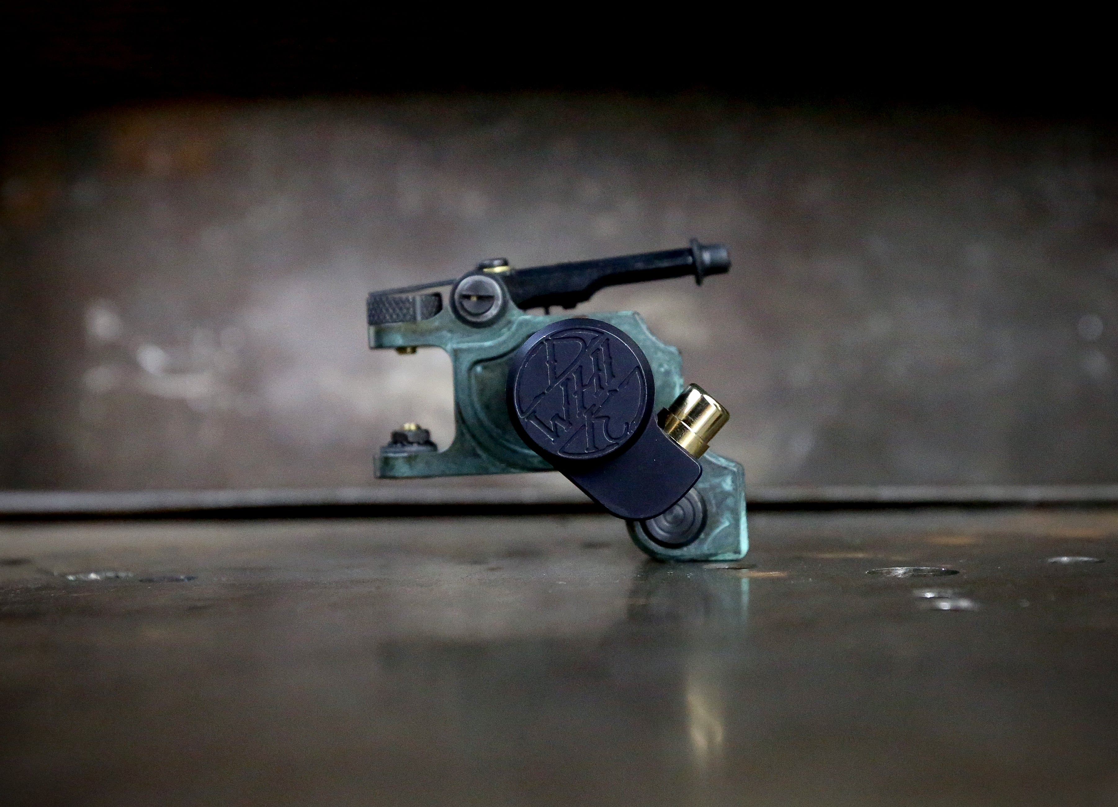 Dan Kubin V3/23 Sidewinder Verdigris x Black RCA Cable - High-Quality Audio Cable for Turntables, Hi-Fi Systems & Home Theater Setups