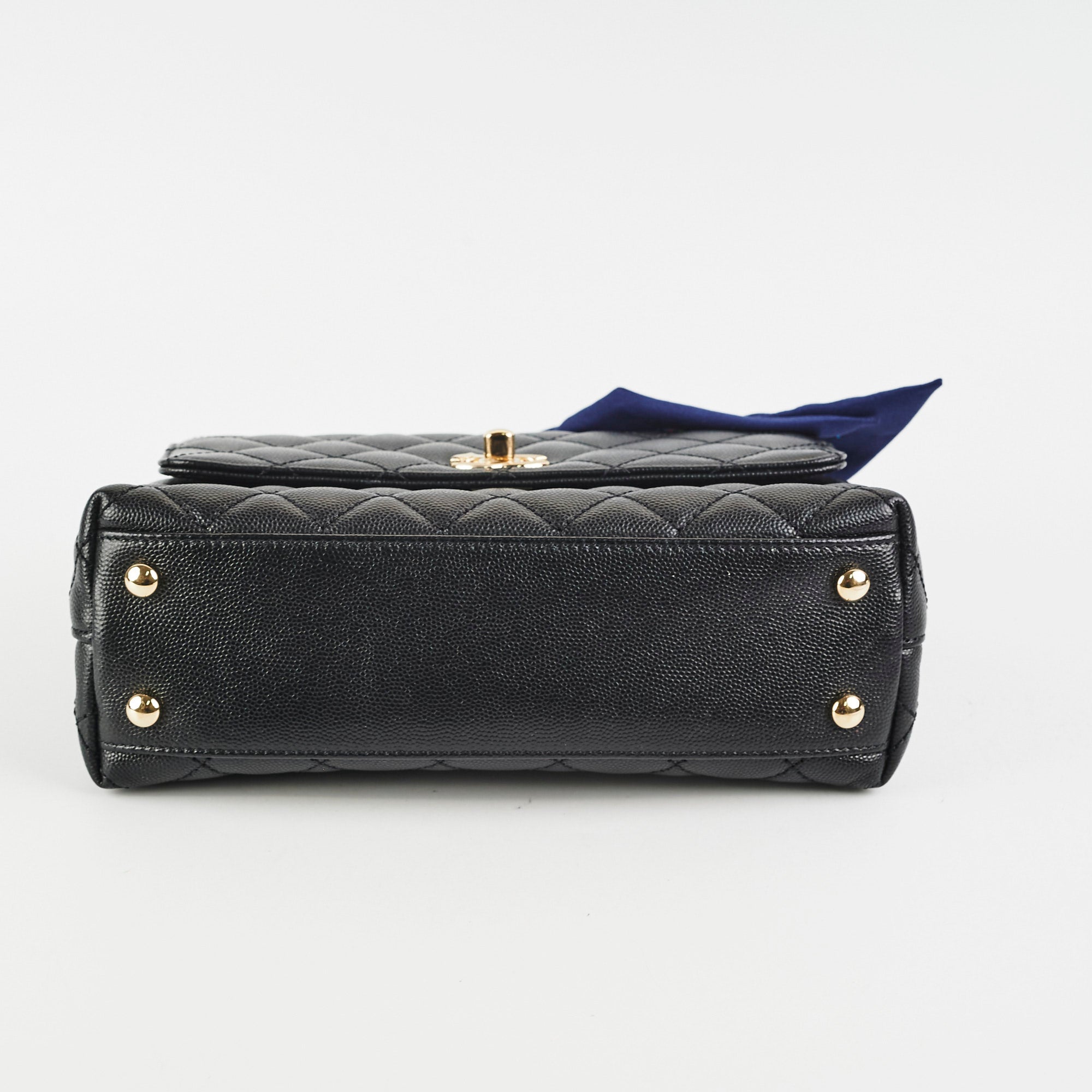 Chanel Small Coco Handle Bag in Black Caviar Leather - Luxury Crossbody Purse for Women, Perfect for Date Night & Evening Events