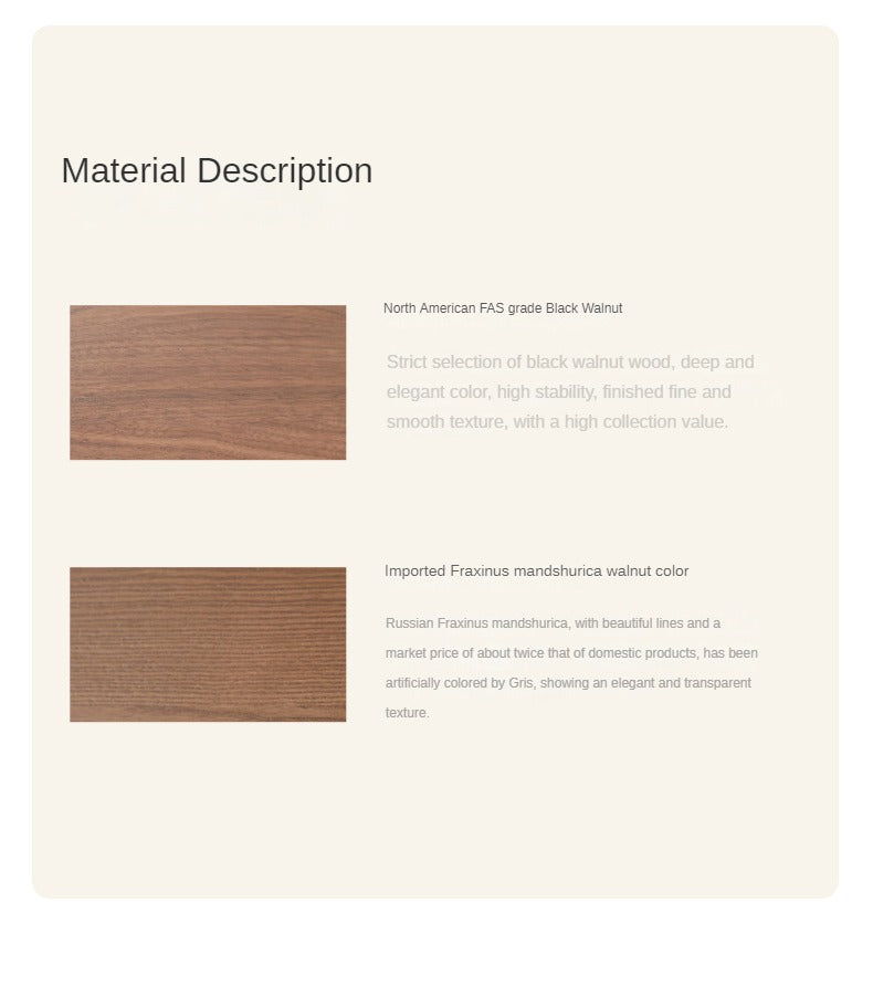 Premium Black Walnut Solid Wood Large Coffee Table - Modern Minimalist Design for Living Room, Lounge & Office